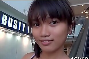 Thai floozy enjoys a coarse anal fuck and gets it in pussy