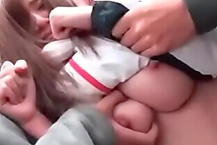 Japanese girl face fucked outdoors pt 1