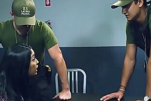 Latina immigrant pussyfucked by border patrol