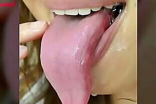 tongue Coworker with Cum Bathroom