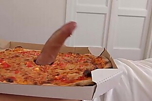 Delicious Pizza Topping - Delivery Girl Wants Cum in Mouth